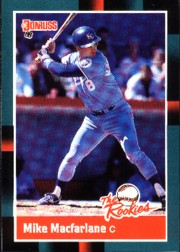 1988 Donruss Rookies Baseball Cards    055      Mike Macfarlane XRC